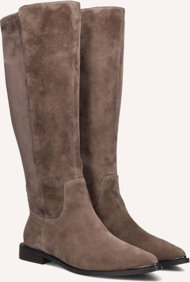 STEFANO LAURAN Hoge Laarzen Dames Pe2059 Maat: 38 Materiaal: Suède Kleur: Taupe