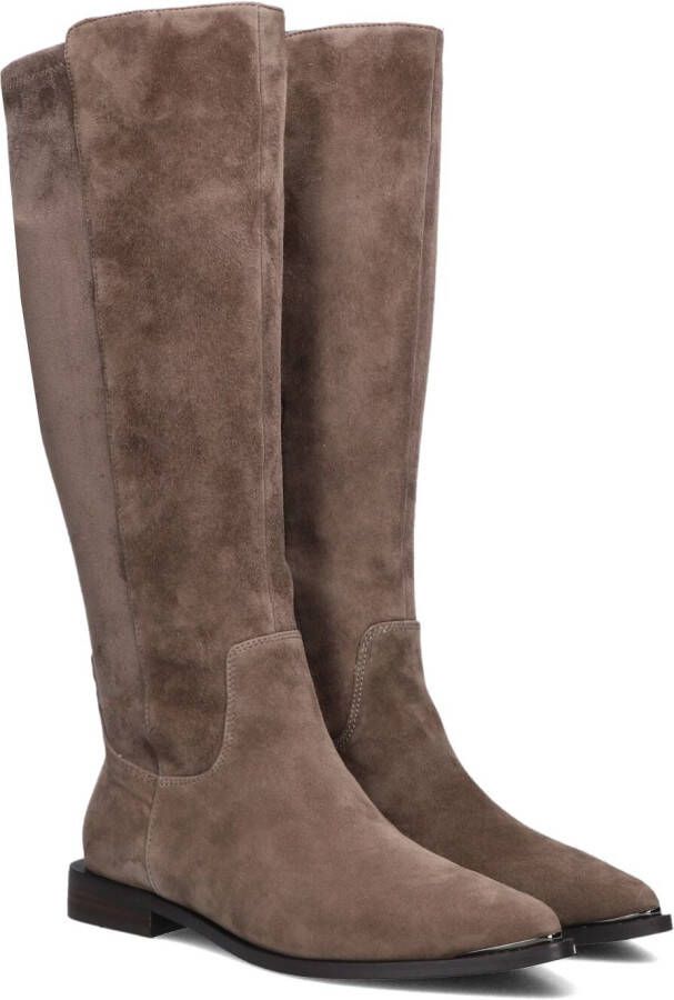 STEFANO LAURAN Hoge Laarzen Dames Pe2059 Maat: 42 Materiaal: Suède Kleur: Taupe