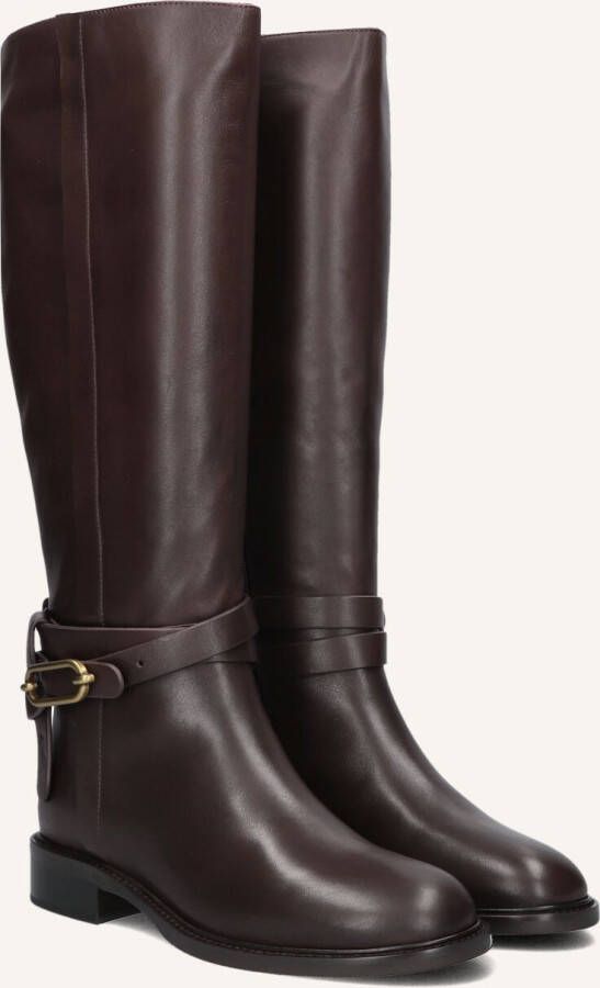STEFANO LAURAN Hoge Laarzen Dames Pe2076 Maat: 40 Materiaal: Leer Kleur: Bruin