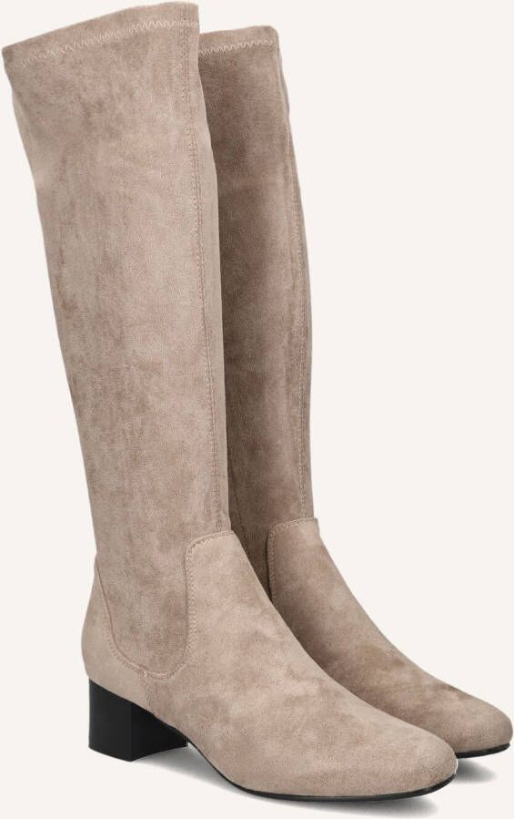 STEFANO LAURAN Hoge Laarzen Dames Xtm16891-1 Maat: 38 Materiaal: Suèdelook Kleur: Taupe