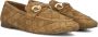 STEFANO LAURAN Loafers Dames D24063 Maat: 38 Materiaal: Suède Kleur: Camel - Thumbnail 1