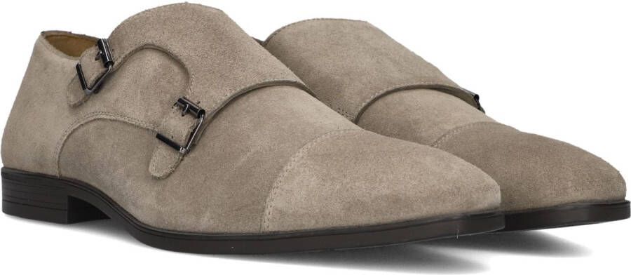 STEFANO LAURAN Nette Schoenen Heren Gesp Maat: 46 Materiaal: Suède Kleur: Taupe