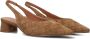 STEFANO LAURAN Slingbacks Dames D24062 Maat: 39 Materiaal: Suède Kleur: Camel - Thumbnail 1