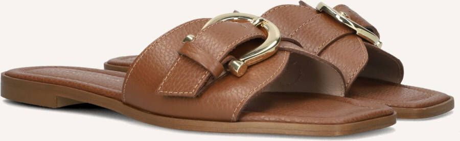 STEFANO LAURAN Slippers Dames 23100 Maat: 41 Materiaal: Leer Kleur: Bruin