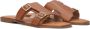 STEFANO LAURAN Slippers Dames 24004 Maat: 39 Materiaal: Leer Kleur: Cognac - Thumbnail 1