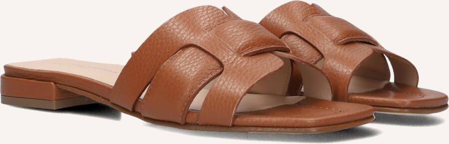 STEFANO LAURAN Slippers Dames 24050 Maat: 40 Materiaal: Leer Kleur: Cognac