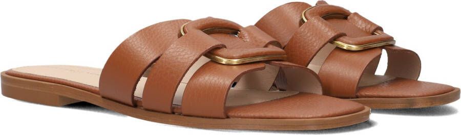 STEFANO LAURAN Slippers Dames 24152 Maat: 42 Materiaal: Leer Kleur: Cognac