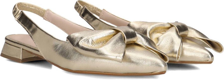 STEFANO LAURAN Slingbacks Dames Mirella Maat: 43 Materiaal: Leer Kleur: Goud