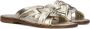 STEFANO LAURAN Slippers Dames 24003 Maat: 37 Materiaal: Leer Kleur: Goud - Thumbnail 1