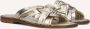 STEFANO LAURAN Slippers Dames 24003 Maat: 40 Materiaal: Leer Kleur: Goud - Thumbnail 1