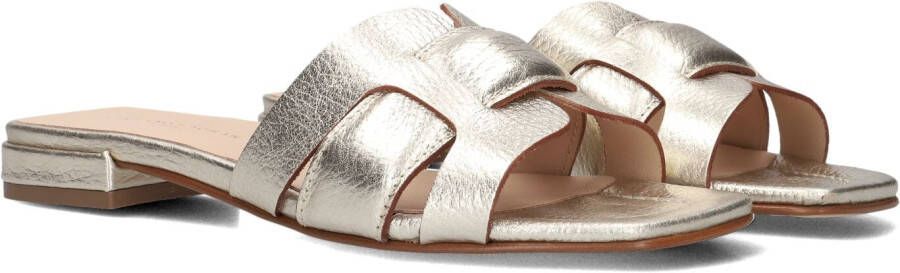 STEFANO LAURAN Slippers Dames 24050 Maat: 39 Materiaal: Leer Kleur: Goud