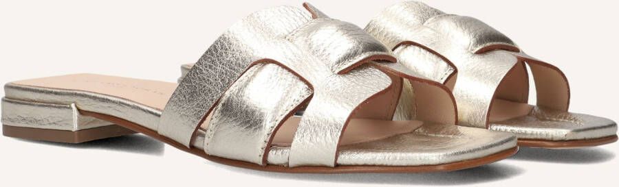 STEFANO LAURAN Slippers Dames 24050 Maat: 43 Materiaal: Leer Kleur: Goud
