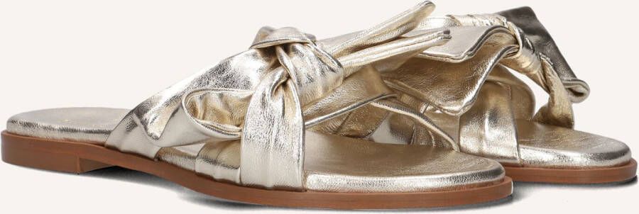 STEFANO LAURAN Slippers Dames 24153 Maat: 38 Materiaal: Leer Kleur: Goud