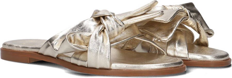 STEFANO LAURAN Slippers Dames 24153 Maat: 39 Materiaal: Leer Kleur: Goud