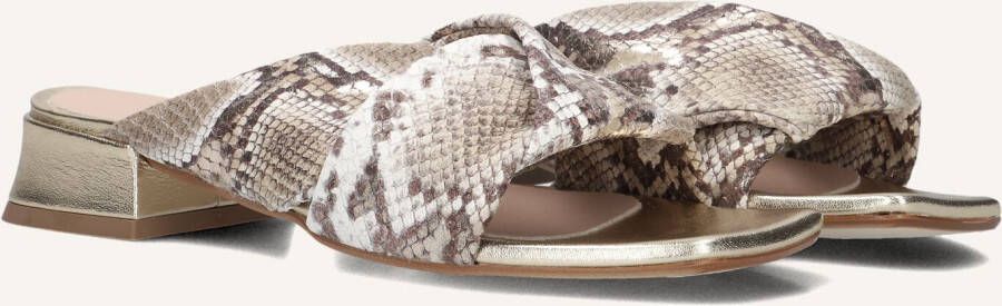 STEFANO LAURAN Slippers Dames Siena Maat: 38 Materiaal: Leer Kleur: Goud
