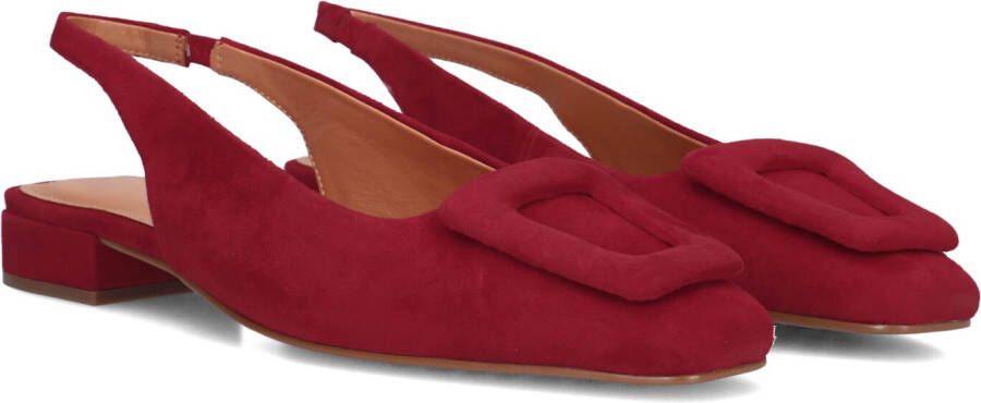 STEFANO LAURAN Slingbacks Dames 58577a Maat: 36 Materiaal: Suède Kleur: Rood
