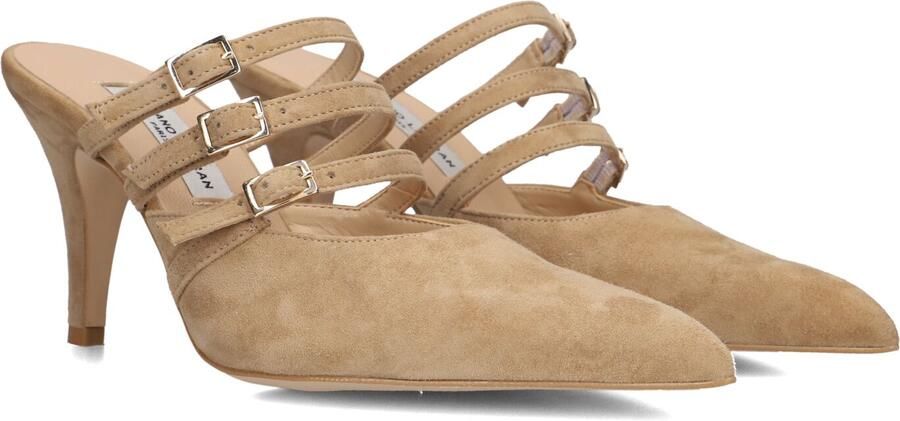 STEFANO LAURAN Muiltjes Dames 11121 Maat: 38 Materiaal: Suède Kleur: Beige