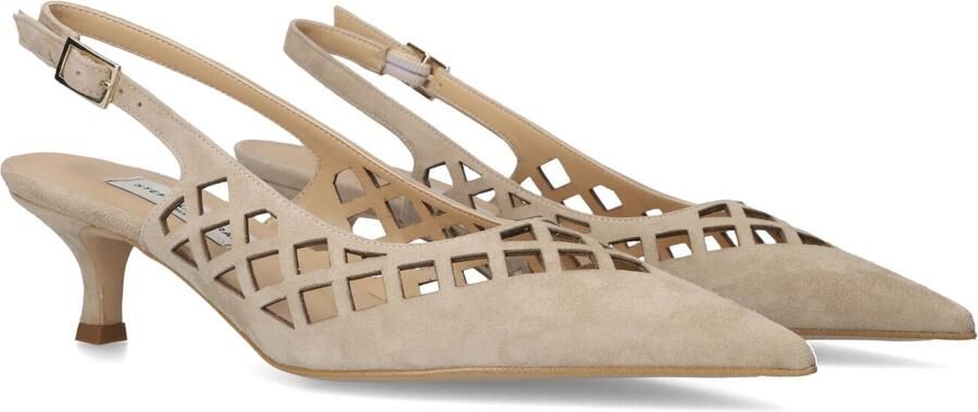 STEFANO LAURAN Slingbacks Dames 18819 Maat: 36 Materiaal: Suède Kleur: Beige