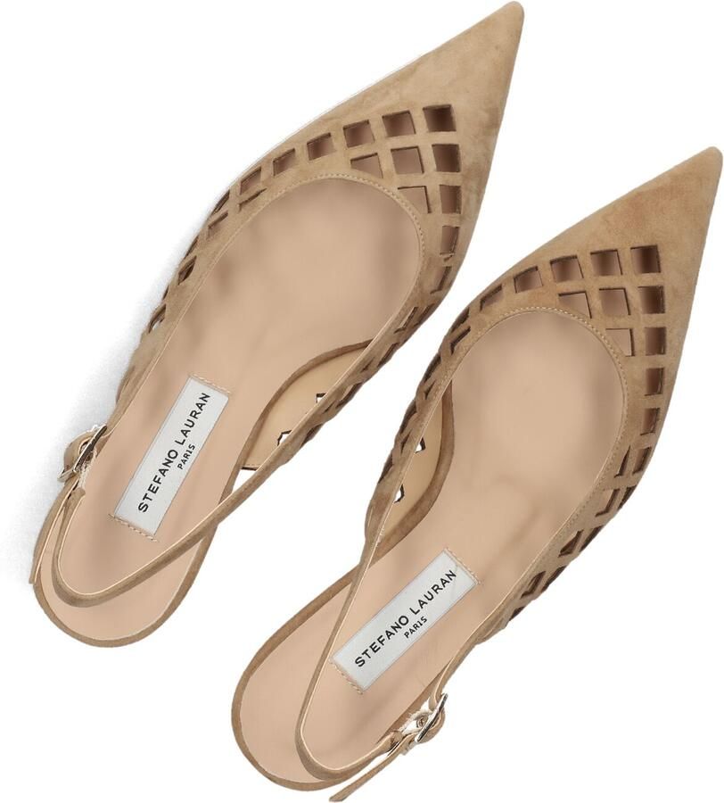 STEFANO LAURAN Slingbacks Dames 18819 Maat: 43 Materiaal: Suède Kleur: Beige - Foto 2