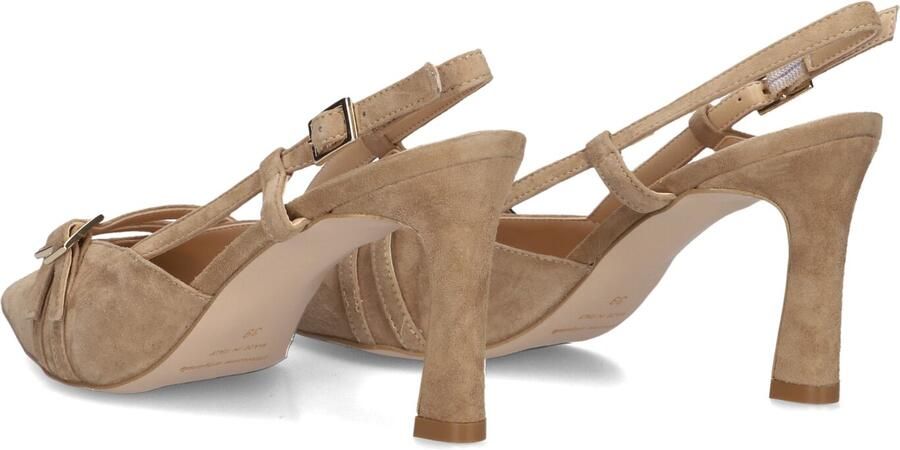 STEFANO LAURAN Slingbacks Dames 77212 Maat: 42 Materiaal: Suède Kleur: Beige - Foto 3