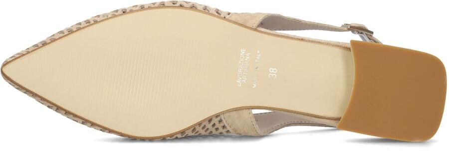 STEFANO LAURAN Slingbacks Dames Genny Maat: 37 Materiaal: Suède Kleur: Beige - Foto 3