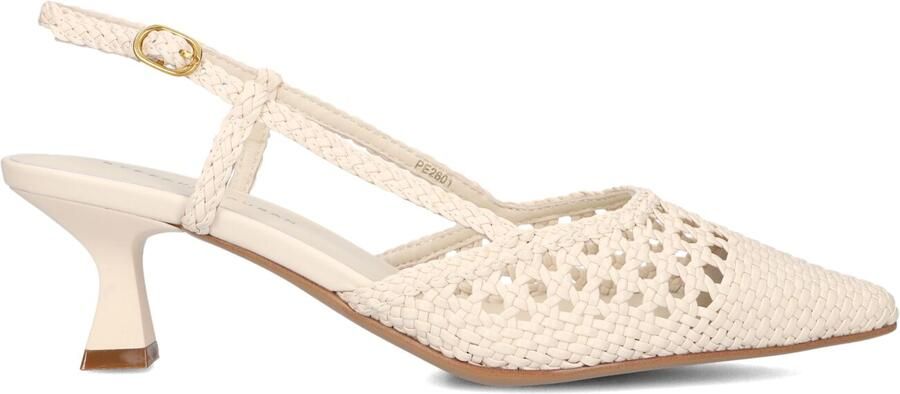 STEFANO LAURAN Slingbacks Dames Pe2601 Maat: 37 Materiaal: Raffia Kleur: Beige - Foto 4