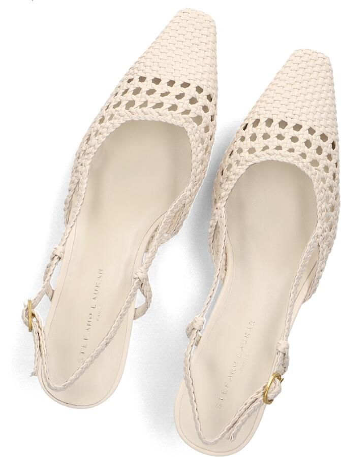STEFANO LAURAN Slingbacks Dames Pe2601 Maat: 37 Materiaal: Raffia Kleur: Beige - Foto 2