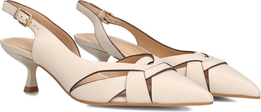 STEFANO LAURAN Slingbacks Dames St2639 Maat: 43 Materiaal: Leer Kleur: Beige