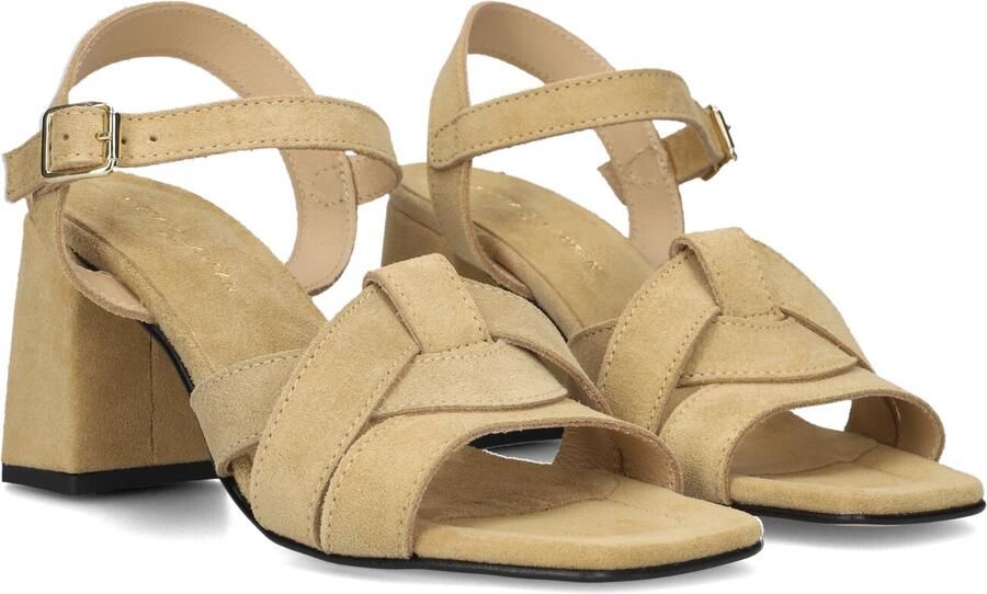 STEFANO LAURAN Sandalen met Hak Dames 25149 Maat: 37 Materiaal: Suède Kleur: Beige