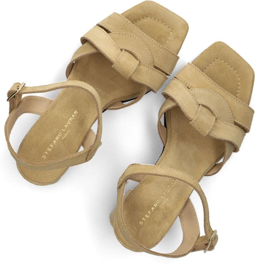 STEFANO LAURAN Sandalen met Hak Dames 25149 Maat: 37 Materiaal: Suède Kleur: Beige - Foto 2