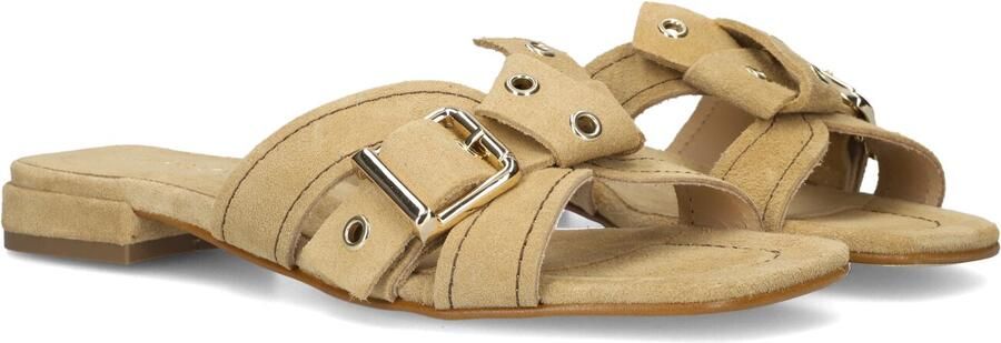 STEFANO LAURAN Slippers Dames 25037 Maat: 41 Materiaal: Suède Kleur: Beige