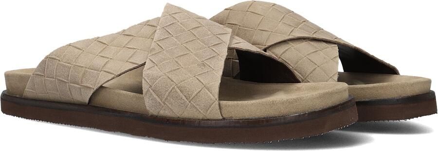 STEFANO LAURAN Slippers Heren 26001 Maat: 41 Materiaal: Suède Kleur: Beige