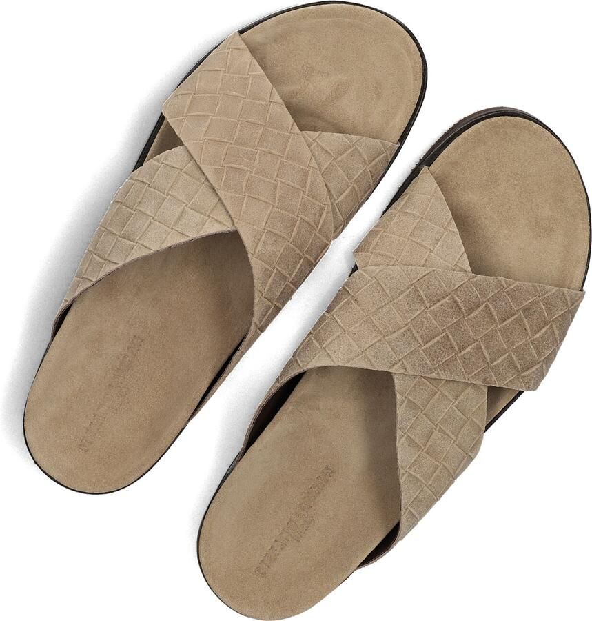 STEFANO LAURAN Slippers Heren 26001 Maat: 41 Materiaal: Suède Kleur: Beige - Foto 2