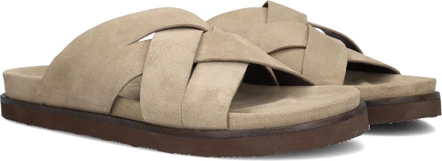 STEFANO LAURAN Badslippers Heren 26004 Maat: 40 Materiaal: Suède Kleur: Beige