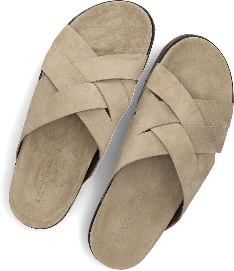 STEFANO LAURAN Badslippers Heren 26004 Maat: 40 Materiaal: Suède Kleur: Beige - Foto 2