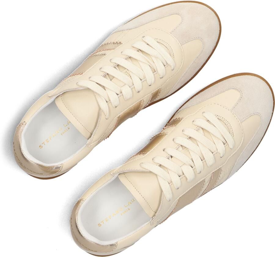 STEFANO LAURAN Lage Sneakers Dames 1white117 Leer Beige - Foto 3