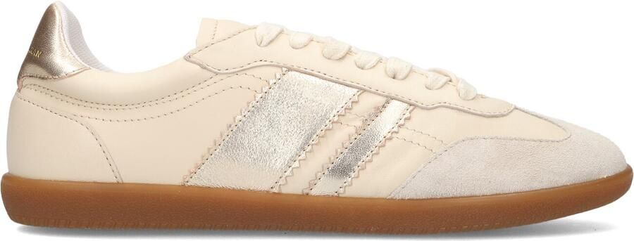 STEFANO LAURAN Lage Sneakers Dames 1white117 Leer Beige