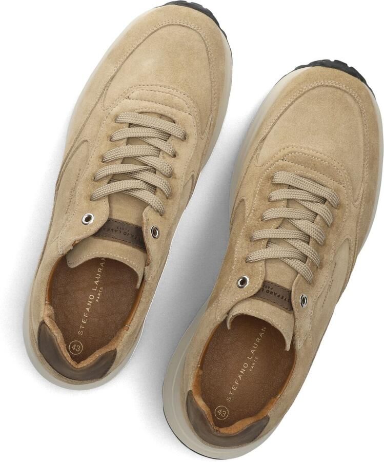 STEFANO LAURAN Lage Sneakers Heren Champ Suède Beige - Foto 3