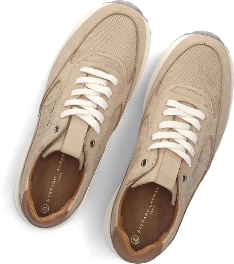 STEFANO LAURAN Lage Sneakers Heren Lj2504 Suède Beige - Foto 3