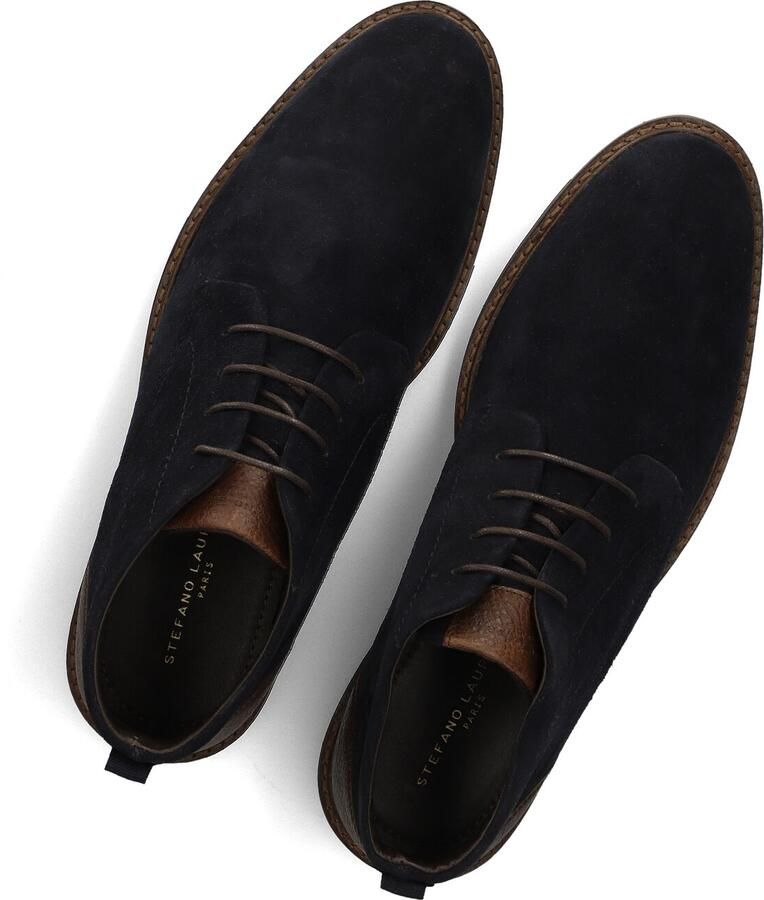 STEFANO LAURAN Veterboots Heren Art-mhb010935 Leer Blauw - Foto 2