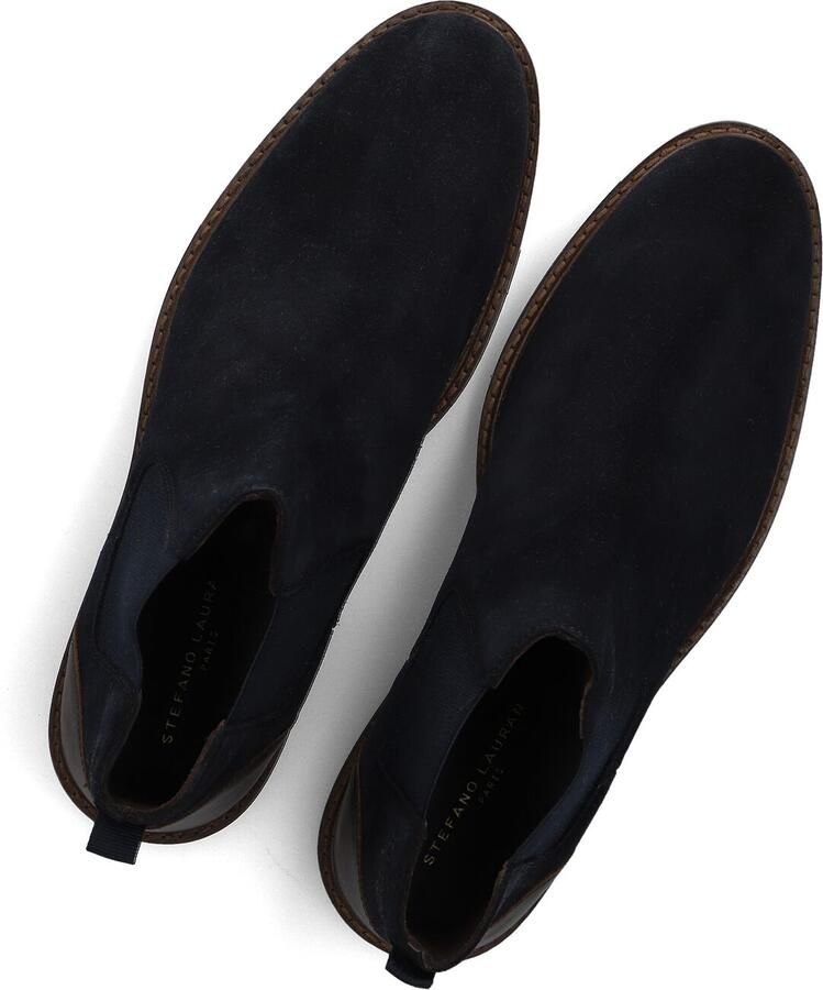 STEFANO LAURAN Veterboots Heren Art-mhb010936 Suède Blauw - Foto 2