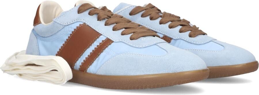 STEFANO LAURAN Lage Sneakers Dames 1white119 Textiel Blauw - Foto 4