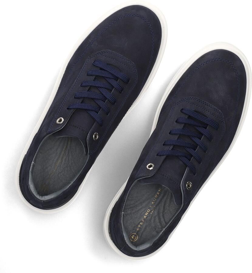 STEFANO LAURAN Lage Sneakers Heren Star 001 Nubuck Blauw - Foto 3