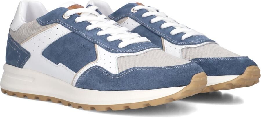 STEFANO LAURAN Lage Sneakers Heren Star 005 Leer Blauw