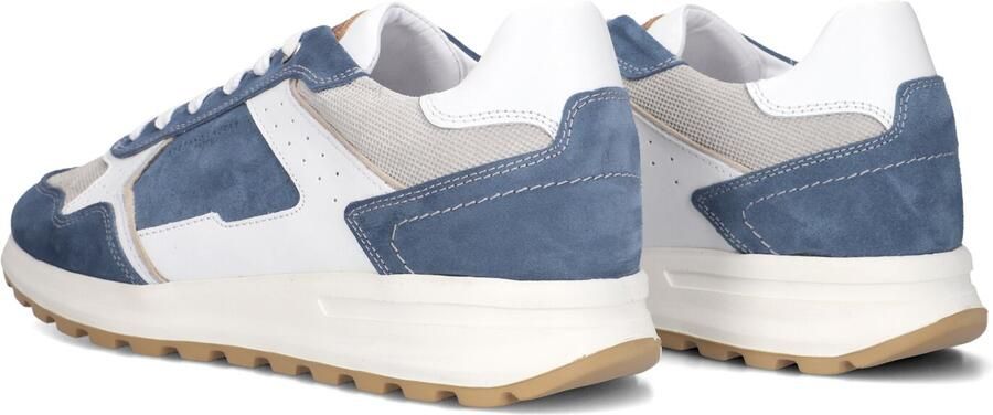 STEFANO LAURAN Lage Sneakers Heren Star 005 Leer Blauw - Foto 3