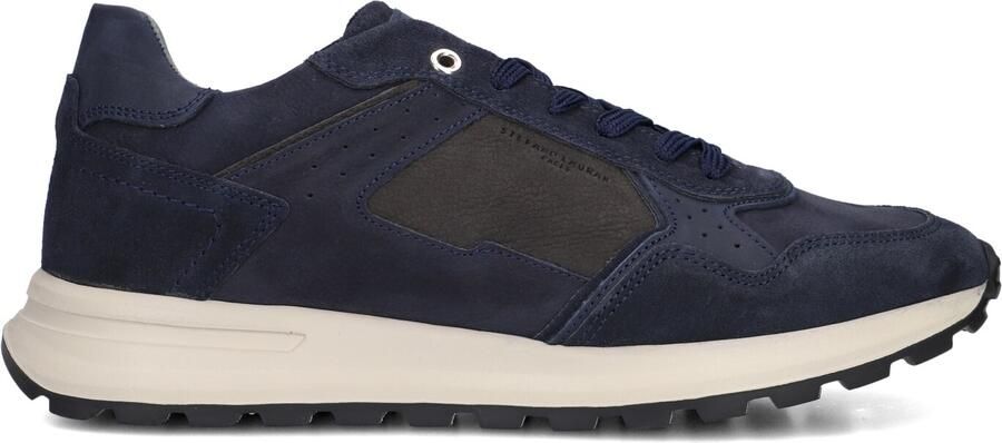 STEFANO LAURAN Lage Sneakers Heren Star 005 Suède Donkerblauw
