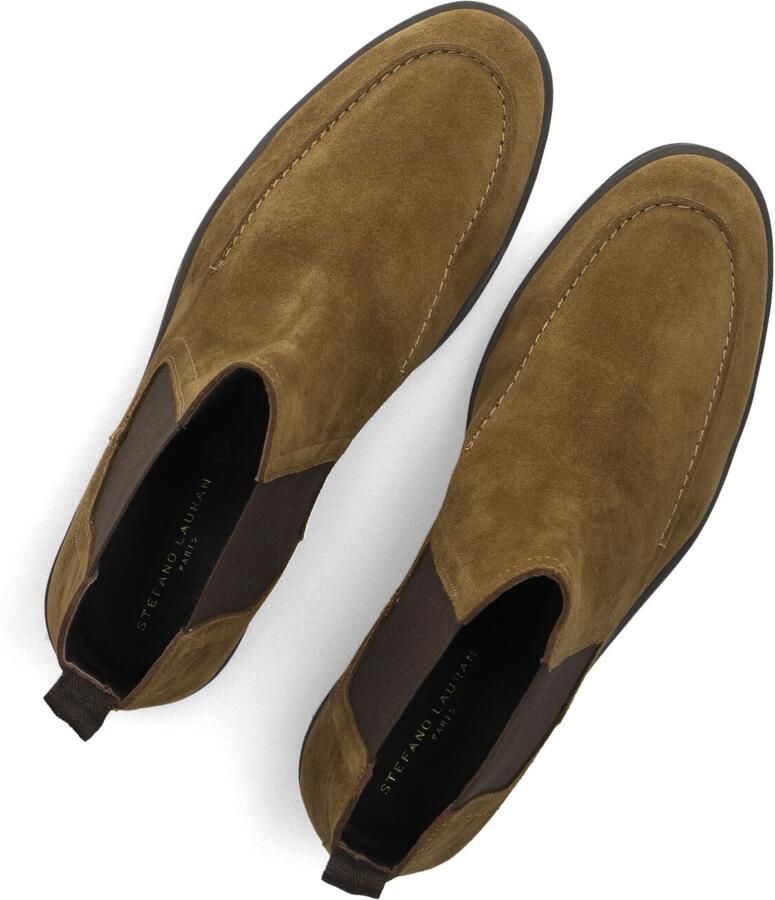 STEFANO LAURAN Chelsea Boots Heren Art-4502 Suède Cognac - Foto 2