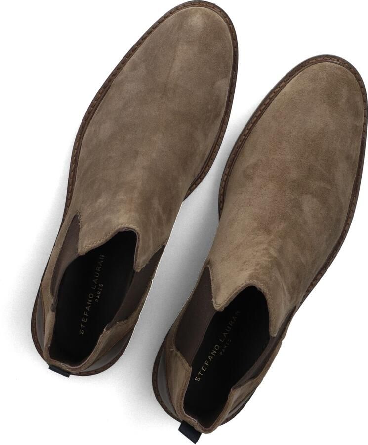 STEFANO LAURAN Veterboots Heren Art-mhb010936 Suède Taupe - Foto 2