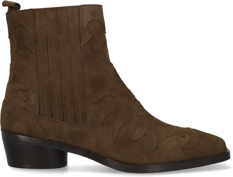 Stefano Lauran 4128hl x25060 Enkellaarsjes Enkelboots met rits Dames Bruin - Foto 3