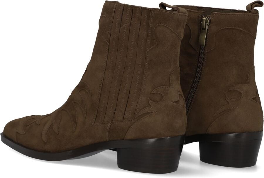 Stefano Lauran 4128hl x25060 Enkellaarsjes Enkelboots met rits Dames Bruin - Foto 4